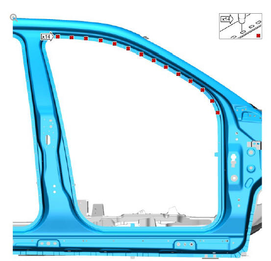 Side panel sheet metal repairs side panel (G1770901) - Installation
