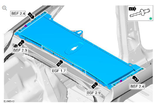 Roof sheet metal repairs roof rear panel (G1770883) Installation