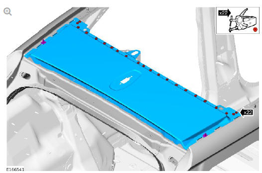 Roof sheet metal repairs roof rear panel (G1770883) Installation