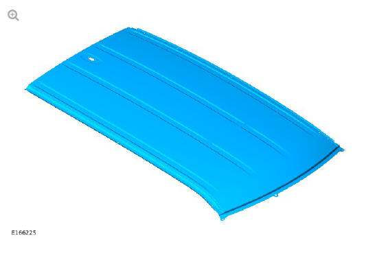 Roof sheet metal repairs roof panel (G1770876) - Removal