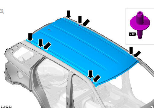 Roof sheet metal repairs roof panel (G1770876) - Installation