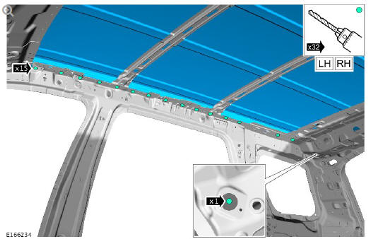 Roof sheet metal repairs roof panel (G1770876) - Installation