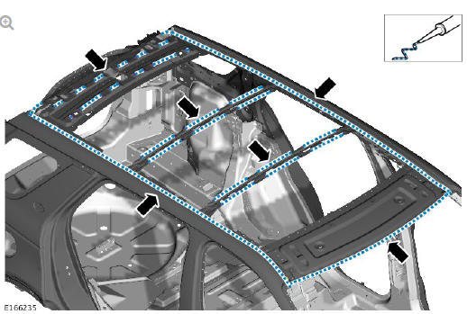 Roof sheet metal repairs roof panel (G1770876) - Installation
