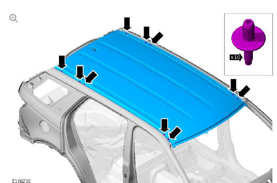 Roof sheet metal repairs roof panel (G1770876) - Installation