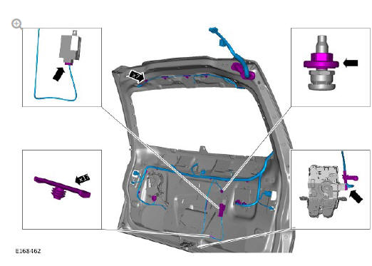 Body closures liftgate (G1785717) removal and installation