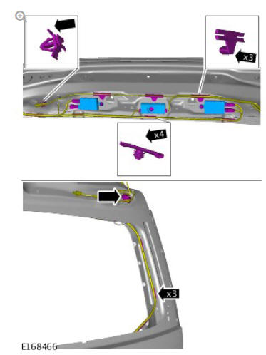 Body closures liftgate (G1785717) removal and installation