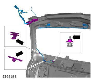 Body closures liftgate (G1785717) removal and installation