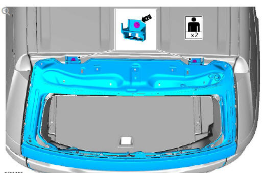 Body closures liftgate (G1785717) removal and installation