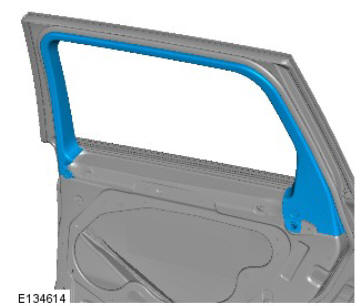 Body closures rear door (G1785718) removal and installation