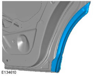 Body closures rear door (G1785718) removal and installation