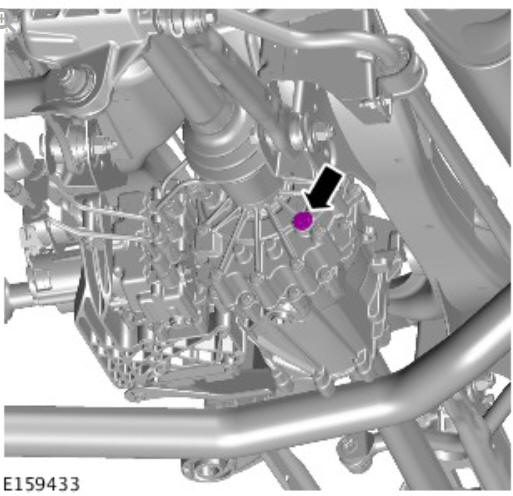 Rear drive axle_differential - vehicles with- active driveline differential draining and filling (G1671288) general procedures