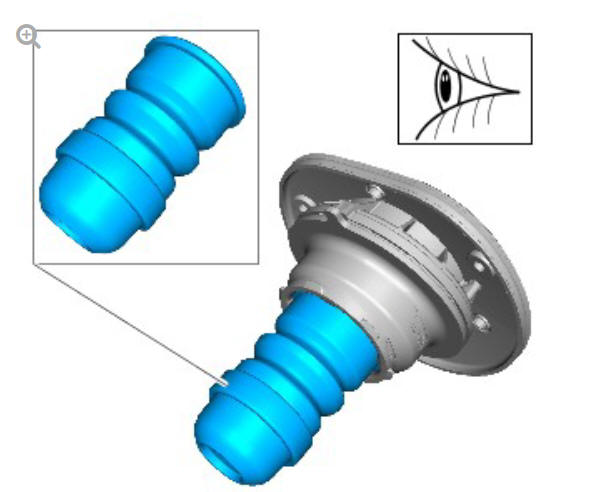 Front suspension front shock absorber (G1779642) - Installation