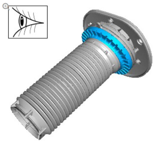 Front suspension front shock absorber (G1779642) - Installation
