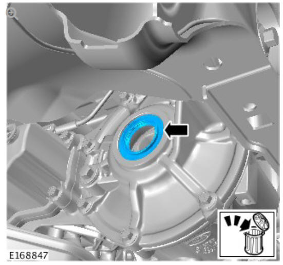 Rear drive axle_differential - vehicles without- active driveline rear halfshaft seal (G1775383) removal and installation