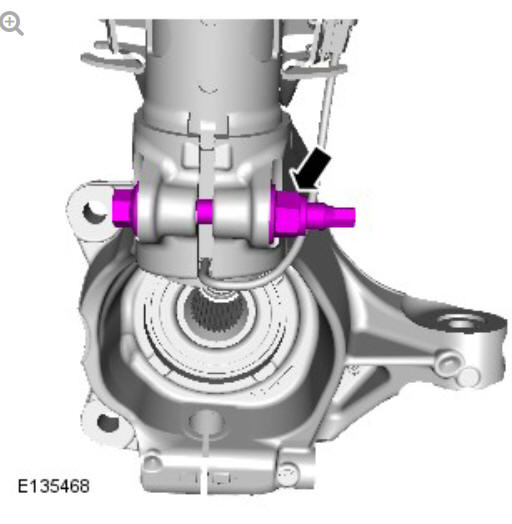 Front suspension wheel knuckle (G1778608) - Removal