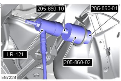 Rear drive axle_differential - vehicles with- active driveline differential front bushing (G1781299) removal and installation