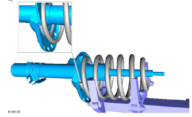 Front suspension front shock absorber (G1779642) - Installation