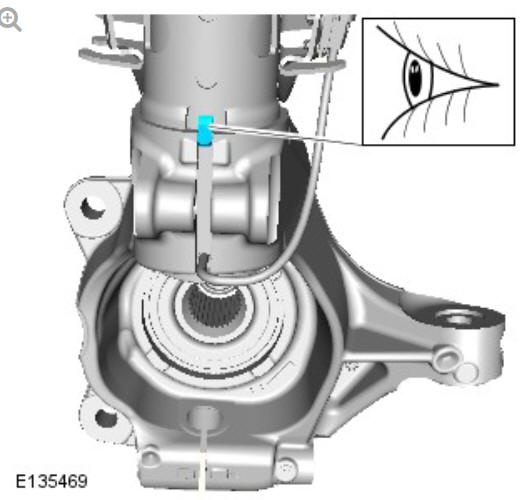 Front suspension wheel knuckle (G1778608) - Removal