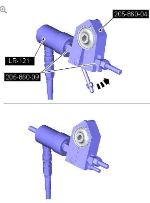 Rear drive axle_differential - vehicles with- active driveline differential front bushing (G1781299) removal and installation