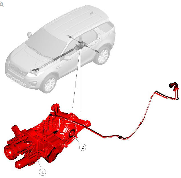 COMPONENT LOCATION - VEHICLES WITHOUT ACTIVE DRIVELINE