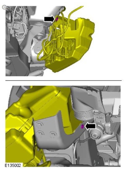 Windshield washer reservoir (G1780365) removal and installation