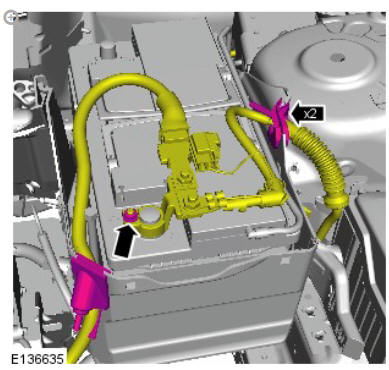 Battery (G1774714) removal and installation