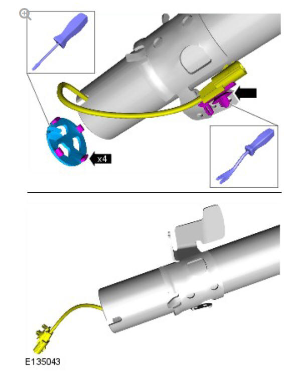 Front suspension wheel knuckle (G1778608) - Removal