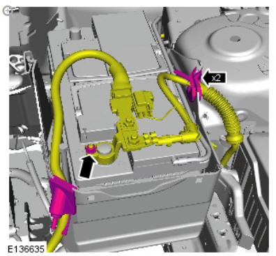 Battery (G1774714) removal and installation