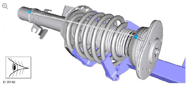 Front suspension front shock absorber (G1779642) - Installation