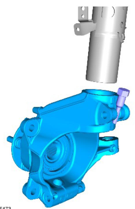 Front suspension wheel knuckle (G1778608) - Removal