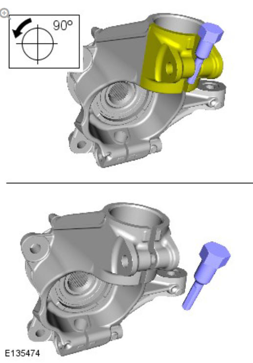 Front suspension wheel knuckle (G1778608) - Removal
