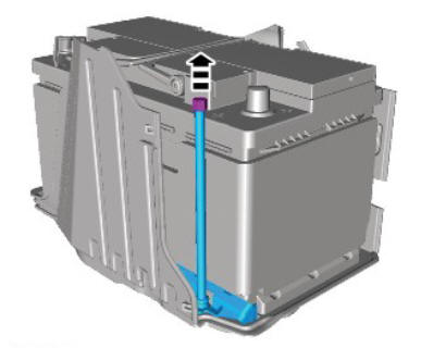 Battery (G1774714) removal and installation