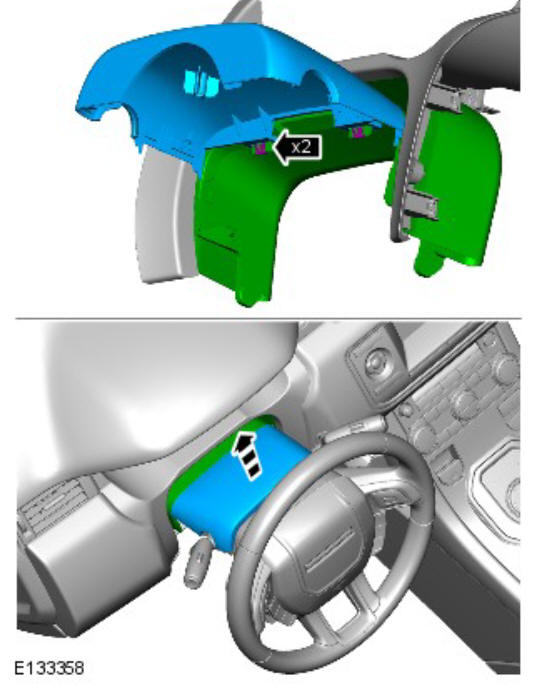 Steering column switches steering column multifunction switch (G1351134) removal and installation