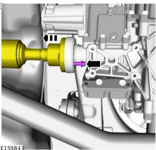 Driveshaft - ingenium i4 2.0l diesel, vehicles with- active driveline (G1890848) - Removal