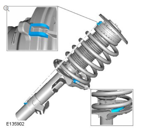 Front suspension front shock absorber (G1779642) - Installation