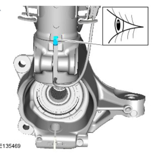Front suspension wheel knuckle (G1778608) - Installation