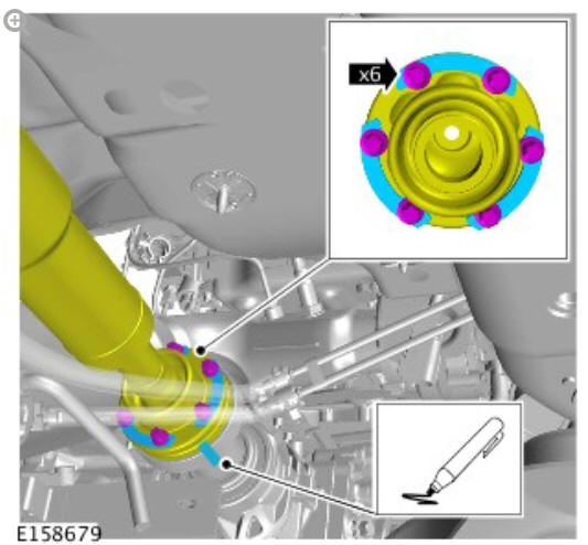 Driveshaft - ingenium I4 2.0l diesel, vehicles without- active driveline (G1890849) - Removal