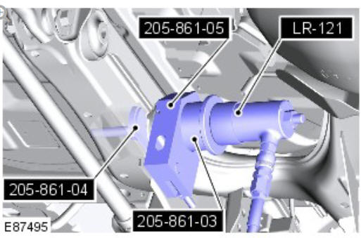 Rear drive axle_differential - Vehicles with- Active driveline differential rear bushing (G1781300) removal and installation