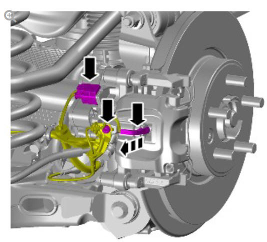 Parking brake and actuation parking brake release actuator (G1785118) removal and installation