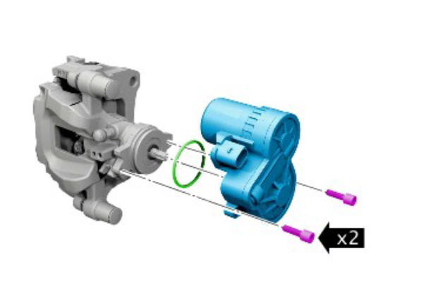 Parking brake and actuation parking brake release actuator (G1785118) removal and installation