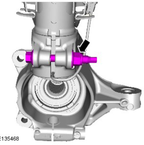 Front suspension wheel knuckle (G1778608) - Installation