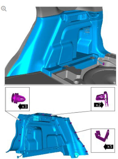 Auxiliary climate control evaporator and blower motor assembly (G1817039) removal and installation