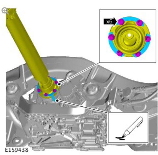 Driveshaft - ingenium I4 2.0l diesel, vehicles without- active driveline (G1890849) - Removal