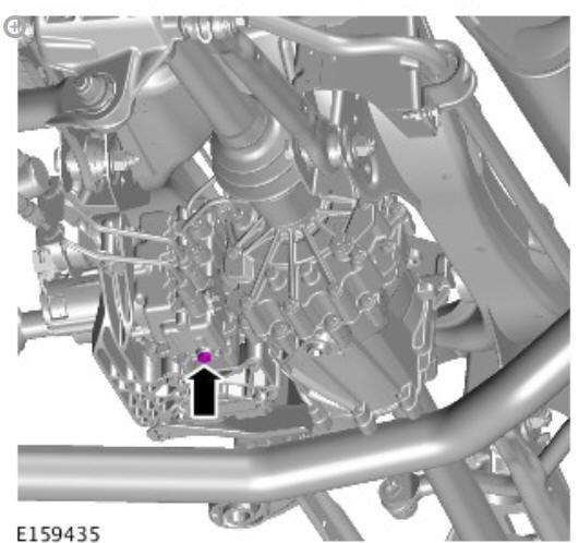 Rear drive axle_differential - vehicles with- active driveline rear drive unit actuator (G1781295) removal and installation
