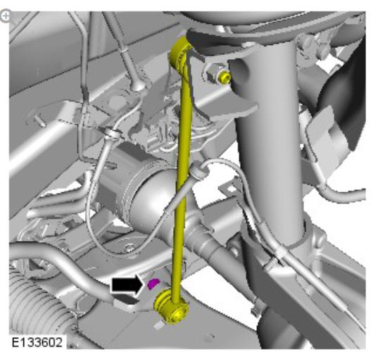 Front suspension front stabilizer bar - FWD (G2028383) Removal and installation