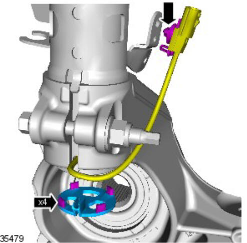 Front suspension wheel knuckle (G1778608) - Installation