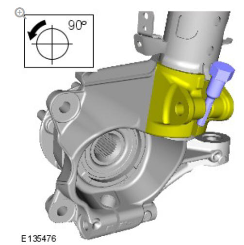 Front suspension wheel knuckle (G1778608) - Installation