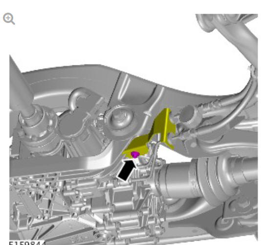 Rear drive axle_differential - Vehicles with- Active driveline differential support insulator (G1781301) removal and installation