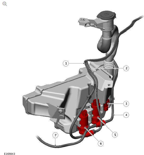 Windshield washer reservoir - Description