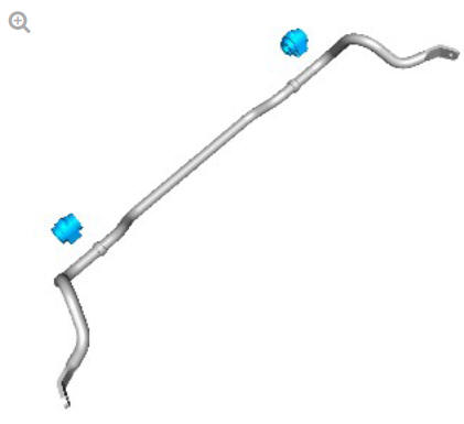 Front suspension front stabilizer bar - FWD (G2028383) Removal and installation